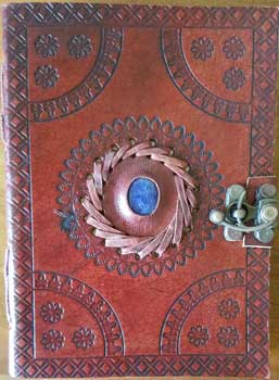 5" X 7" God's Eye Embossed Leather W/ Latch