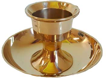 Brass Taper and Pillar Candle Holder