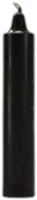 9" Black Pillar Candles