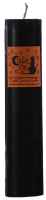 Black Cat Pillar Candle