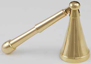 Long Belled Brass Candle Snuffer