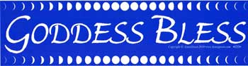 Goddess Bless Bumper Sticker