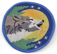 Wolf Sew-On Patch 3"