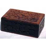 Handcrafted Box with Floral Design 4" X 6"