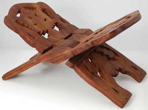 Wooden Book Holder 10"