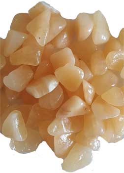 1 Lb Calcite, Orange Tumbled Stones