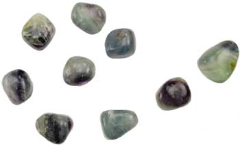 1 Lb Fluorite, Rainbow Tumbled Stones
