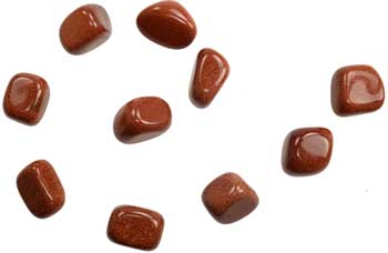 1 Lb Goldstone, Red Tumbled Stones