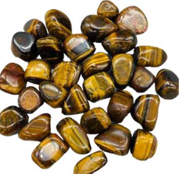 1 Lb Tiger's Eye, Blue Tumbled Stones