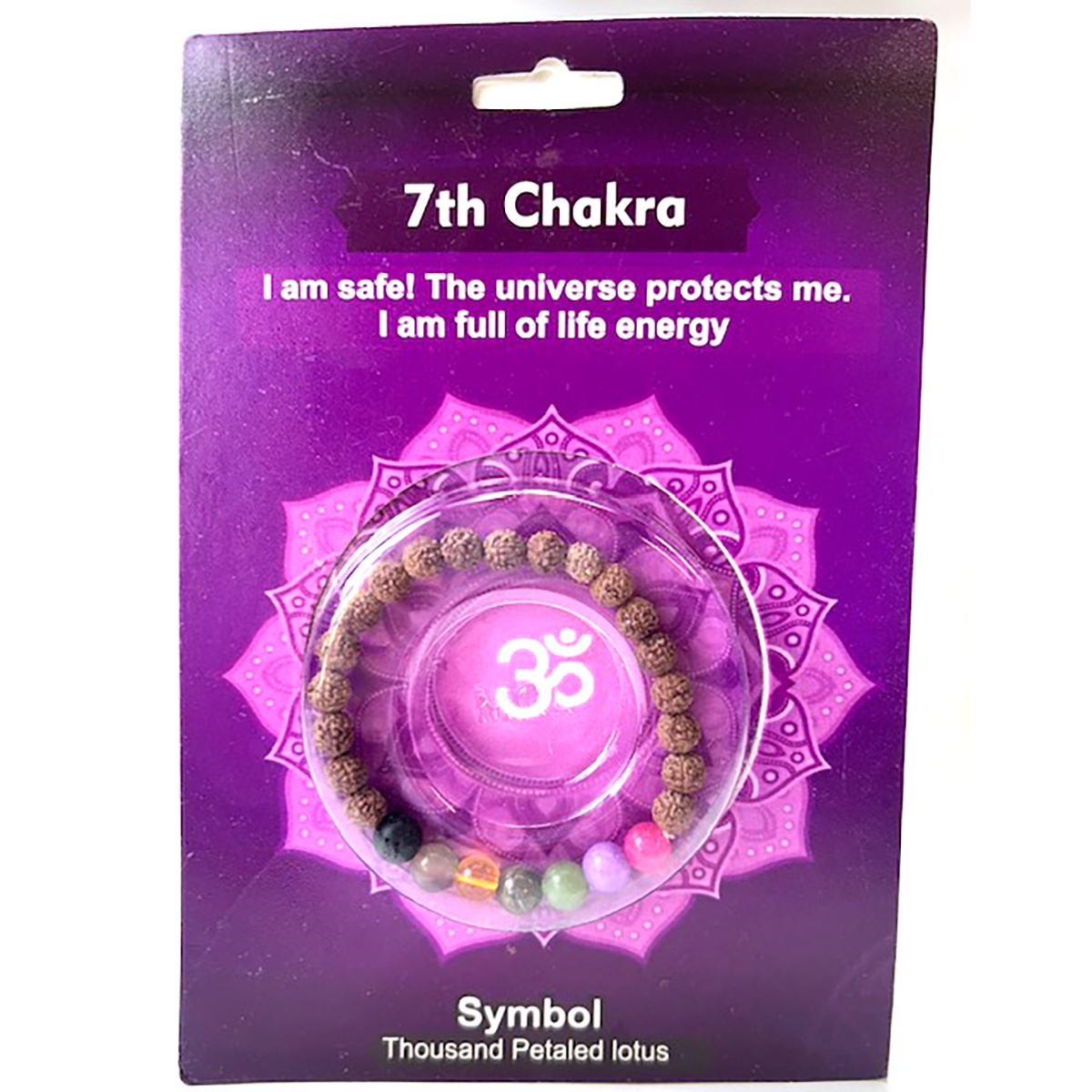 7th Chakra Rudraksha Bracelet