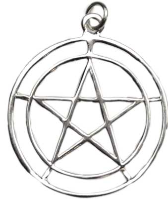 2-Circle Pentagram Sterling