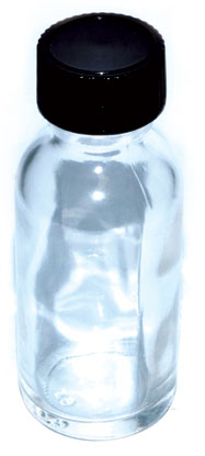 Clear 1 oz Glass Bottle & Cap