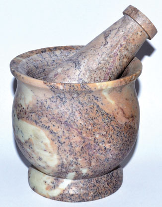 Soapstone 3" X 3" Mortar & Pestle