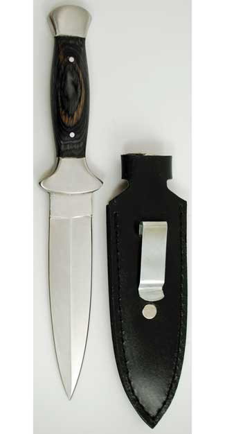 Black Faux Wooden Handled Athame 9"
