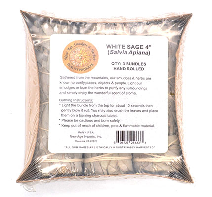 White Sage Smudge 3pk 3"