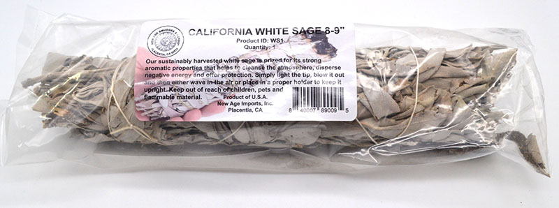 California White Sage Smudge Stick 8-9"