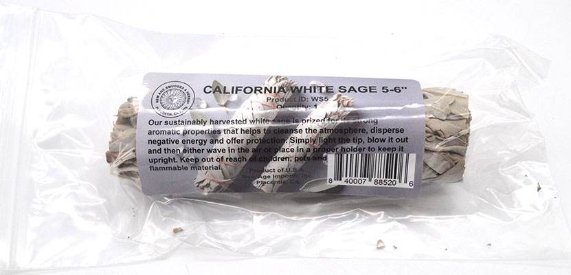 White Sage Smudge Stick 5-6"