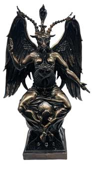 14 1/2" Baphomet Bronze Color